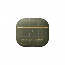 Airpods 3 iDeal Of Sweden Khaki Croco dėklas