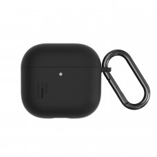 Airpods 4 iDeal Of Sweden Silicone Black dėklas