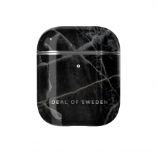 Airpods iDeal Of Sweden dėklas Black Thunder Marble