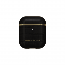 Airpods iDeal Of Sweden Jet Black Croco dėklas