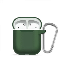 Airpods Mr. Monkey liquid silicone protect green dėklas