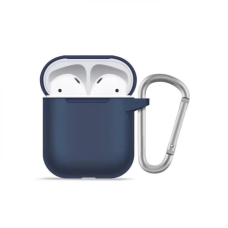 Airpods Mr. Monkey liquid silicone protect mėlynas dėklas