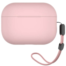 Airpods Pro 2nd Gen Mr. Monkey liquid silicone protect pink sand dėklas