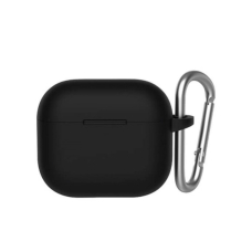 Airpods PRO Mr. Monkey liquid silicone protect black dėklas