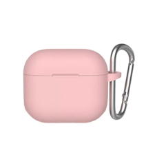 Airpods PRO Mr. Monkey liquid silicone protect light pink dėklas