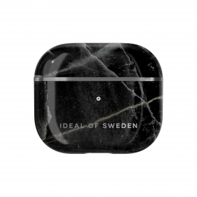 Airpods 3 iDeal Of Sweden dėklas Black Thunder Marble