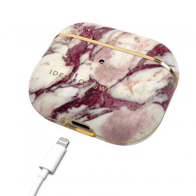 Airpods 3 iDeal Of Sweden Calacatta Ruby Marble dėklas 2