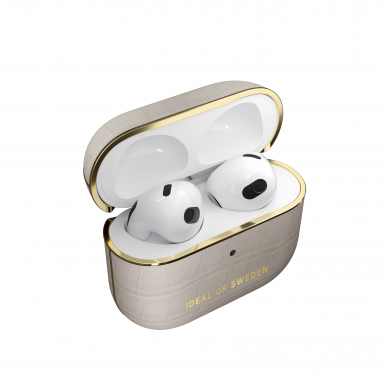 Airpods 3 iDeal Of Sweden Caramel Croco dėklas 1