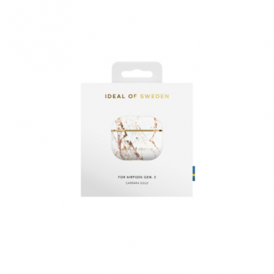 Airpods 3 iDeal Of Sweden Carrara Gold dėklas 3