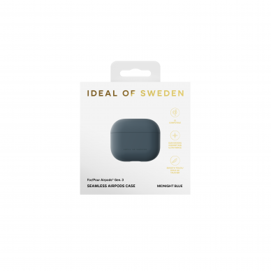 Airpods 3 iDeal Of Sweden Golden Midnight Blue dėklas 1