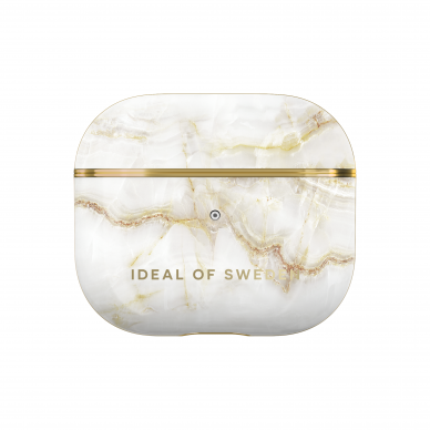 Airpods 3 iDeal Of Sweden Golden Pearl Marble dėklas