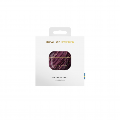 Airpods 3 iDeal Of Sweden Golden Plum dėklas 3