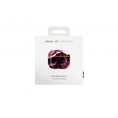 Airpods 3 iDeal Of Sweden Golden Ruby dėklas 1