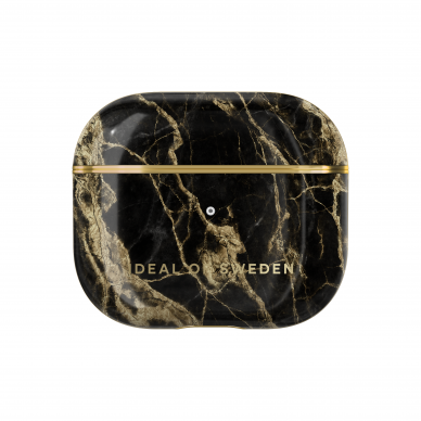 Airpods 3 iDeal Of Sweden Golden Smoke Marble dėklas