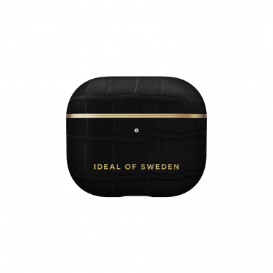 Airpods 3 iDeal Of Sweden Jet Black Croco dėklas