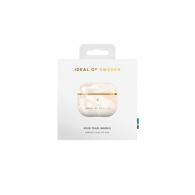 Airpods 3 iDeal Of Sweden Rose Pearl Marble dėklas 1