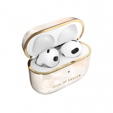 Airpods 3 iDeal Of Sweden Rose Pearl Marble dėklas 2