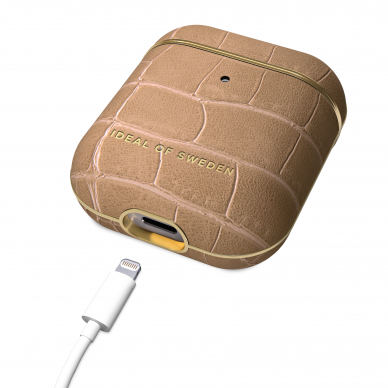 Airpods iDeal Of Sweden Camel Croco dėklas 3