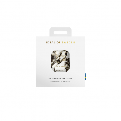 Airpods iDeal Of Sweden dėklas Calacatta Golden Marble 3