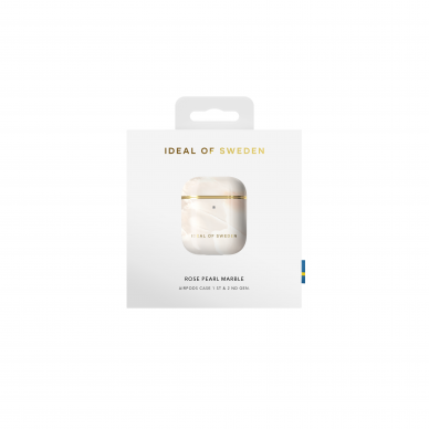 Airpods iDeal Of Sweden Rose Pearl Marble dėklas 3