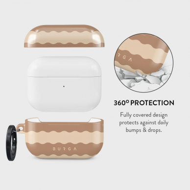 Airpods PRO 2 Golden Sand BURGA dėklas 1