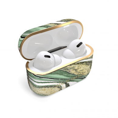 Airpods PRO iDeal Of Sweden Cosmic Green Swirl dėklas 1