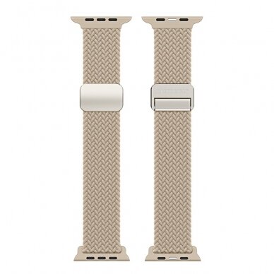 Apple Watch Beige DUX DUCIS Braided Nylon apyrankė 38/40/41/42 mm 3