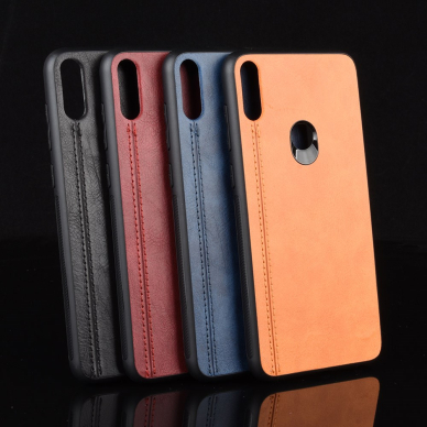 ASUS ZENFONE MAX PRO M1 juoda Leather Vintage nugarėlė 8