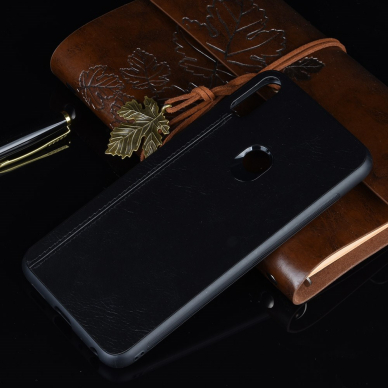 ASUS ZENFONE MAX PRO M1 juoda Leather Vintage nugarėlė 9