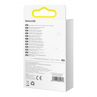 Baseus Type-C-USB OTG adapteris ZJJQ000001 4