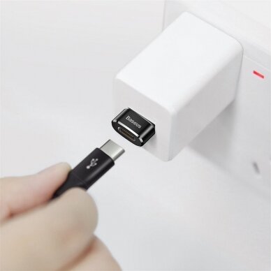 Baseus TYPE-C black USB adapteris CAAOTG-01 6