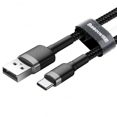 Baseus TYPE C usb black-grey laidas 2m CATKLF-CG1 2