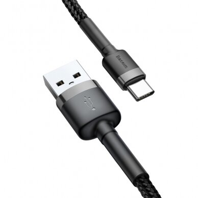 Baseus TYPE C usb black-grey laidas 2m CATKLF-CG1 3