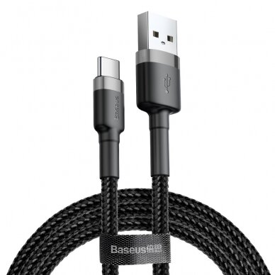 Baseus TYPE C usb black-grey laidas 2m CATKLF-CG1