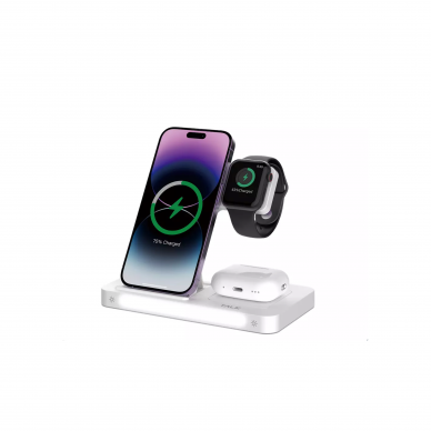 Belaidė įkrovimo stotelė 3 in 1 (iPhone/Watch/AirPods) DEVIA