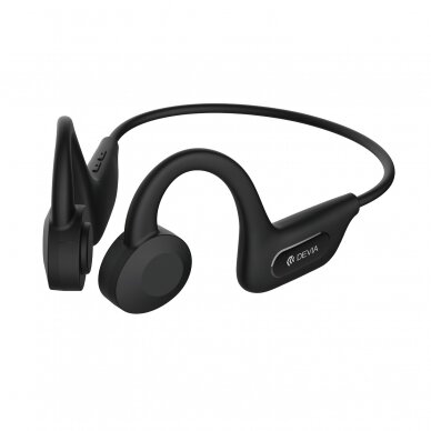 Bluetooth ausinės black Devia Kintone Run-A1 bone conduction