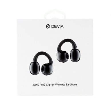 Bluetooth ausinės black Devia OWS Pro2 Clip-on EM402 9