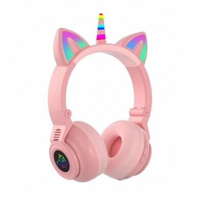 Bluetooth ausinės CAT UNICORN rausvos STN-27 30210