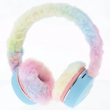 Bluetooth ausinės FLUFFY blue QL-268 30090 4