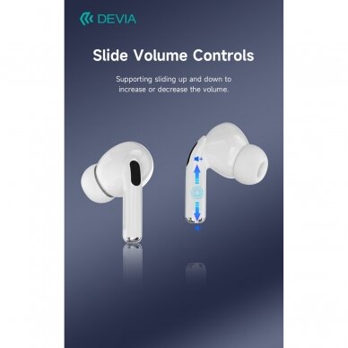 Bluetooth ausinės white Devia TWS Airbuds Pro2 EM058 3