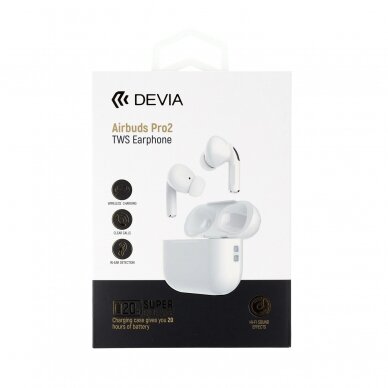 Bluetooth ausinės white Devia TWS Airbuds Pro2 EM058 8