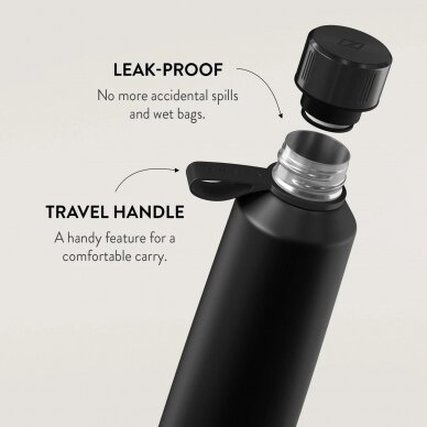 BURGA Water Bottle - Black 500 ml 1