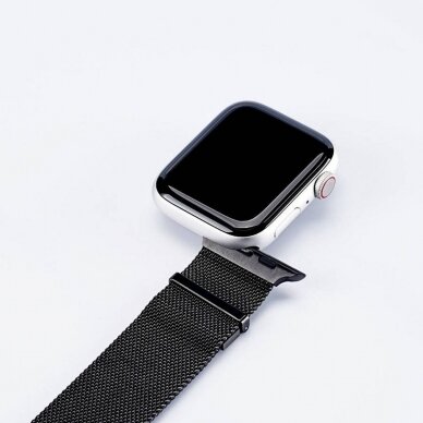 DUX DUCIS Milanese stainless steel magnetic apyrankė Apple Watch 42/44/45mm black 2