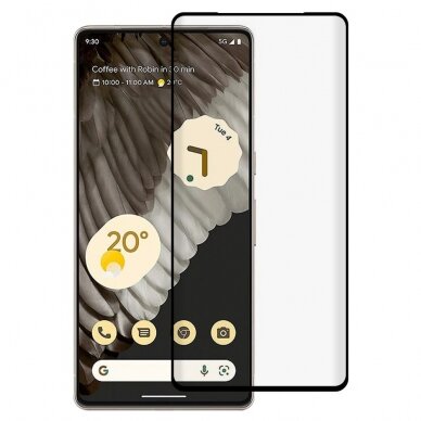 Google Pixel 7 PRO black pilnas 5D stiklas