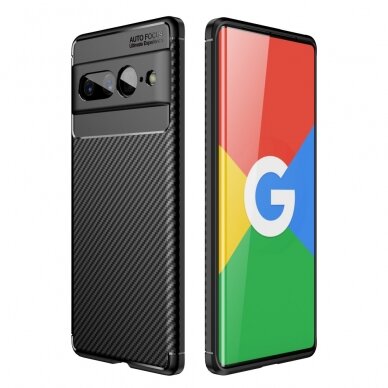 Google Pixel 7 PRO Tracy juoda CARBON FIBER nugarėlė