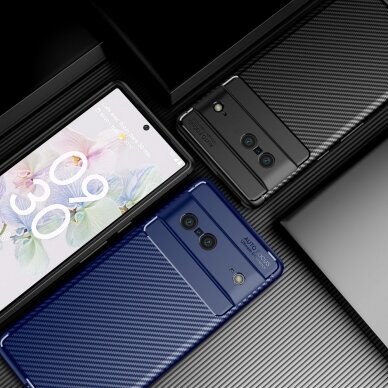 Google Pixel 7 Tracy juoda CARBON FIBER nugarėlė 1