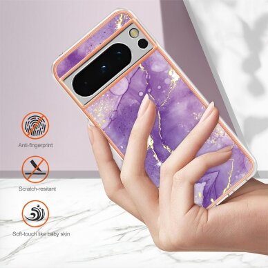 Google Pixel 8 PRO Tracy nugarėlė MILKY WAY MARBLE Purple 2