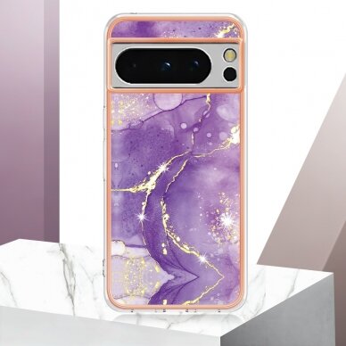 Google Pixel 8 PRO Tracy nugarėlė MILKY WAY MARBLE Purple 4