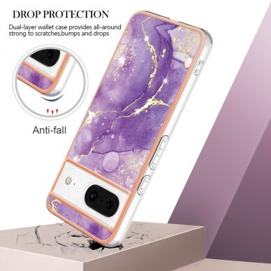 Google Pixel 8 Tracy nugarėlė MILKY WAY MARBLE Purple 1