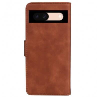 Google Pixel 8a brown VELVET dėklas 6